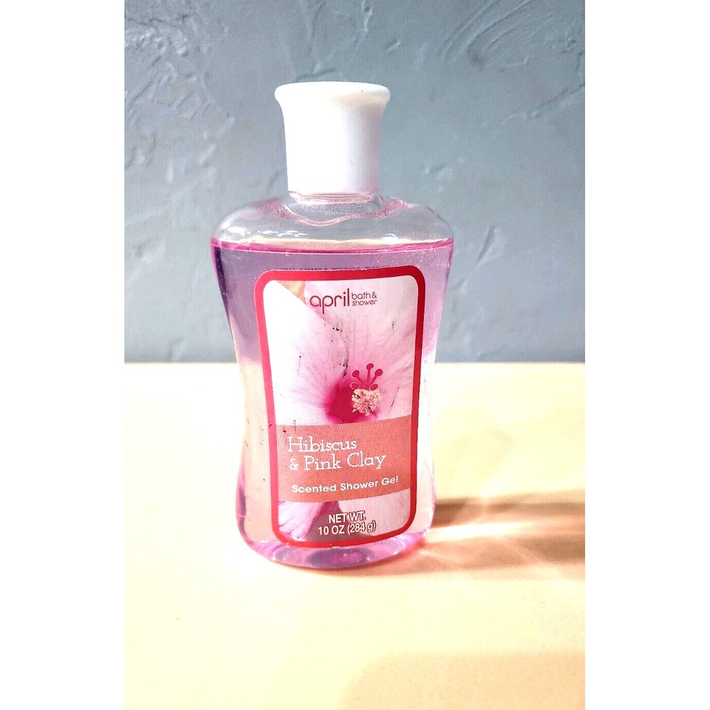 APRIL Bath & Shower Hibiscus‎ & Pink Clay Scented Shower Gel 10 Oz 284 g